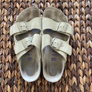 Suede Birkenstock women’s sandals